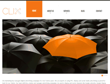 Tablet Screenshot of clixmarketing.com